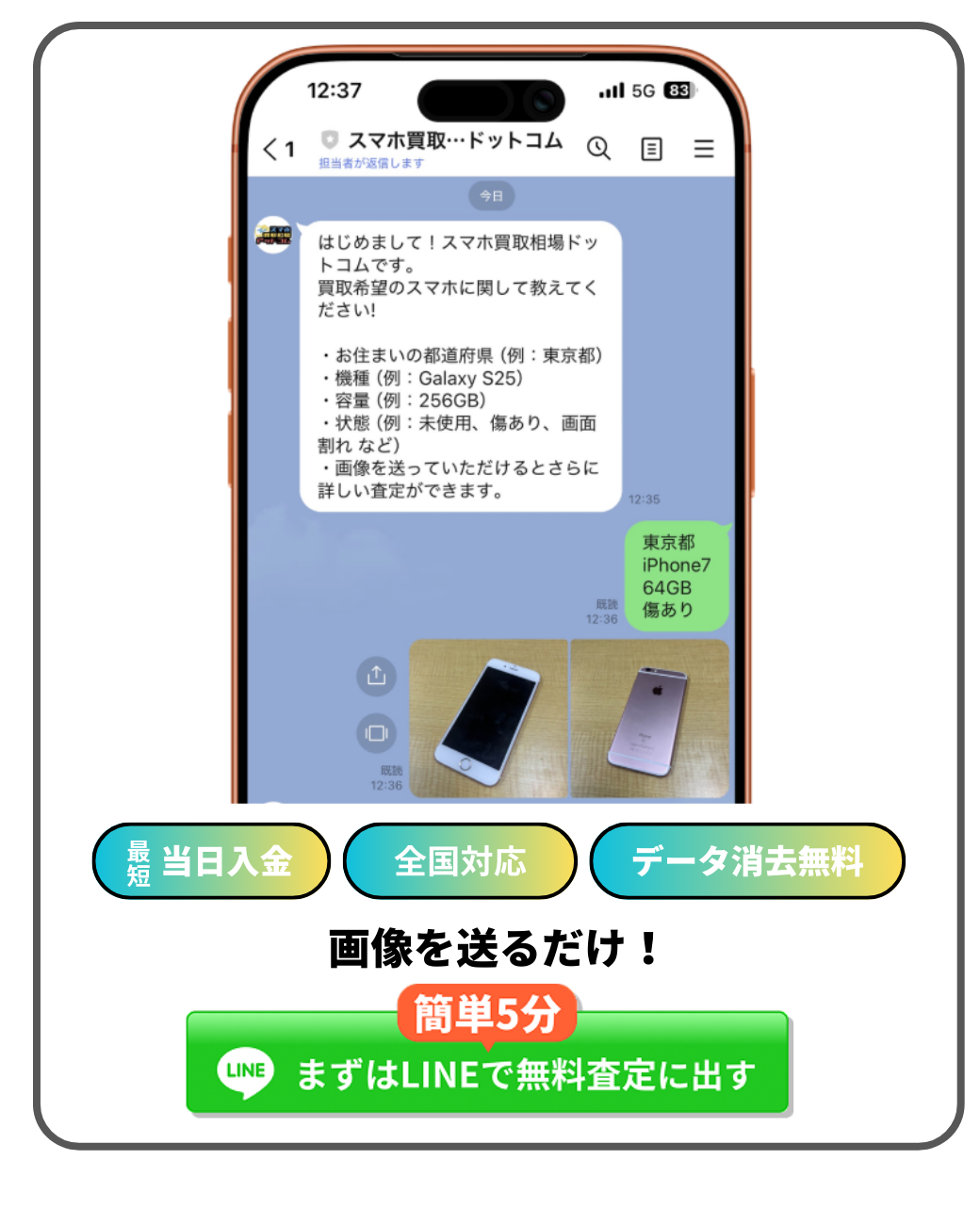 スマホ買取　キャンセル・返品