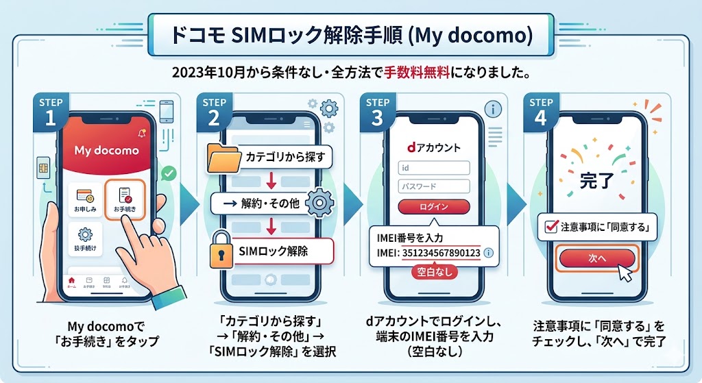 スマホ SIMロック解除