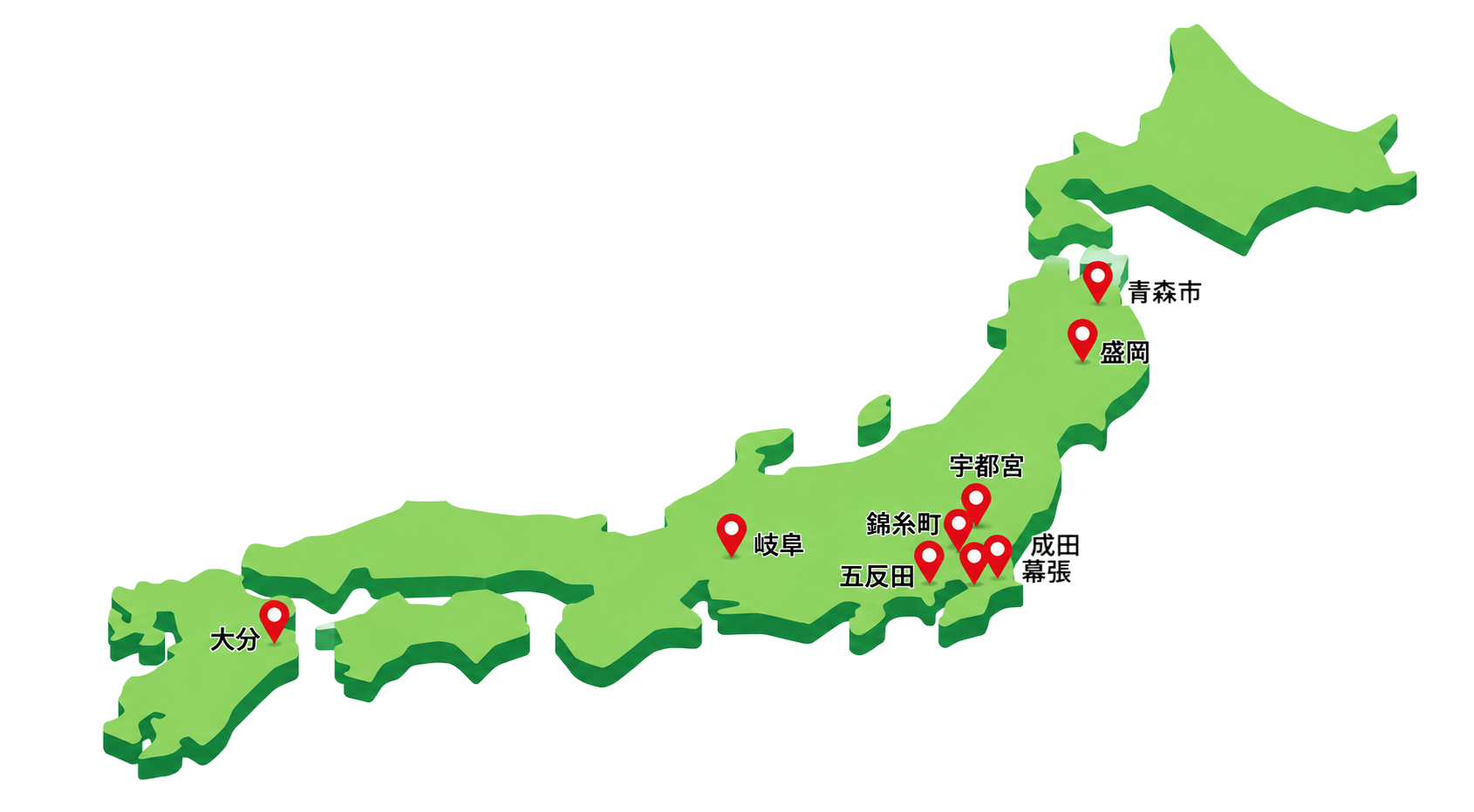 スマホ買取相場ドットコムの店舗所在地マップ