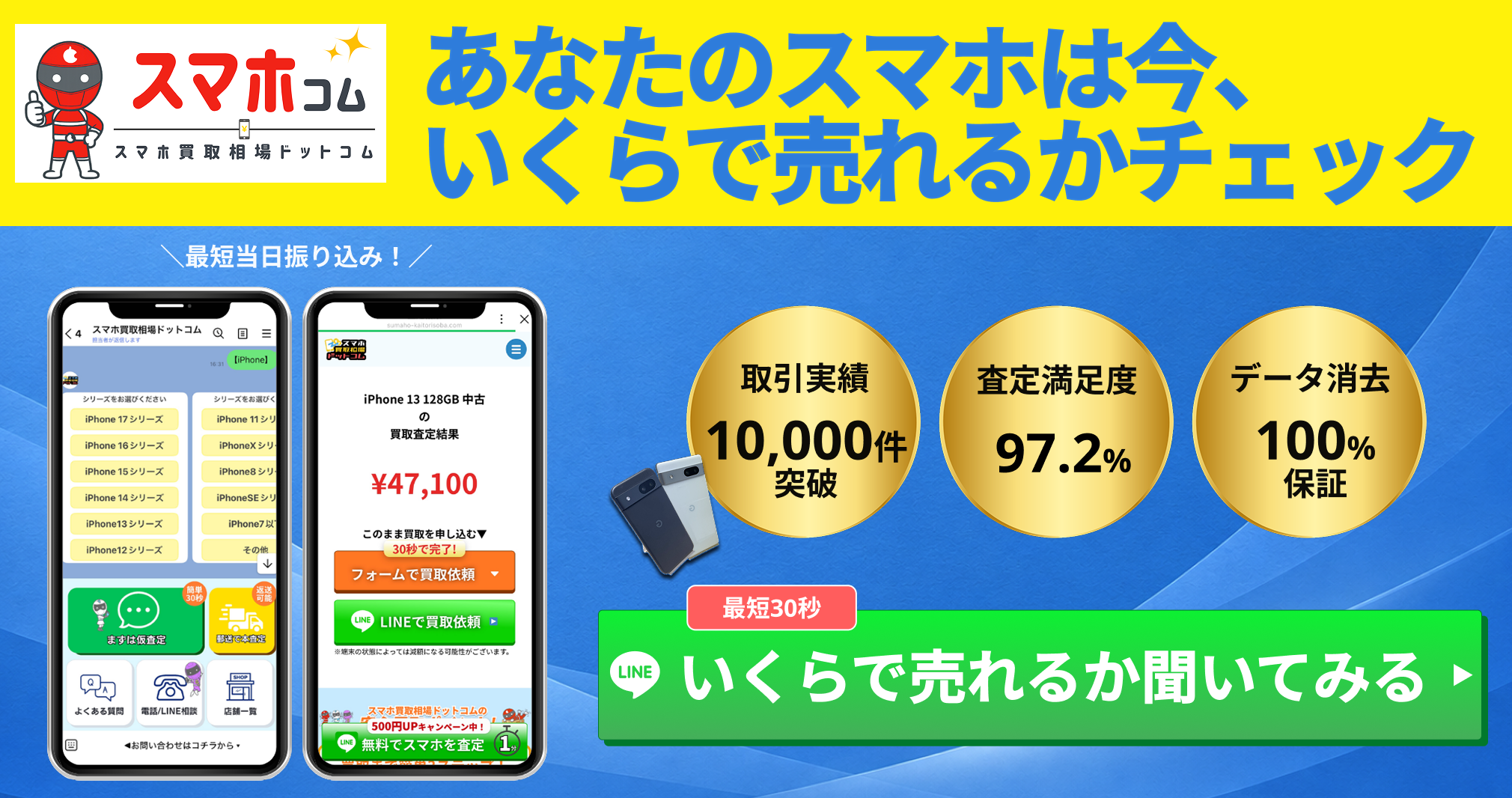 あなたのスマホは今、いくらで売れるかチェック｜スマホ買取相場ドットコム