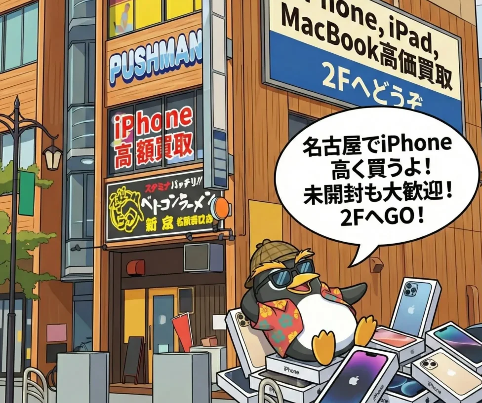 PUSHMAN名古屋駅西口店　スマホ買取　口コミ　レビュー