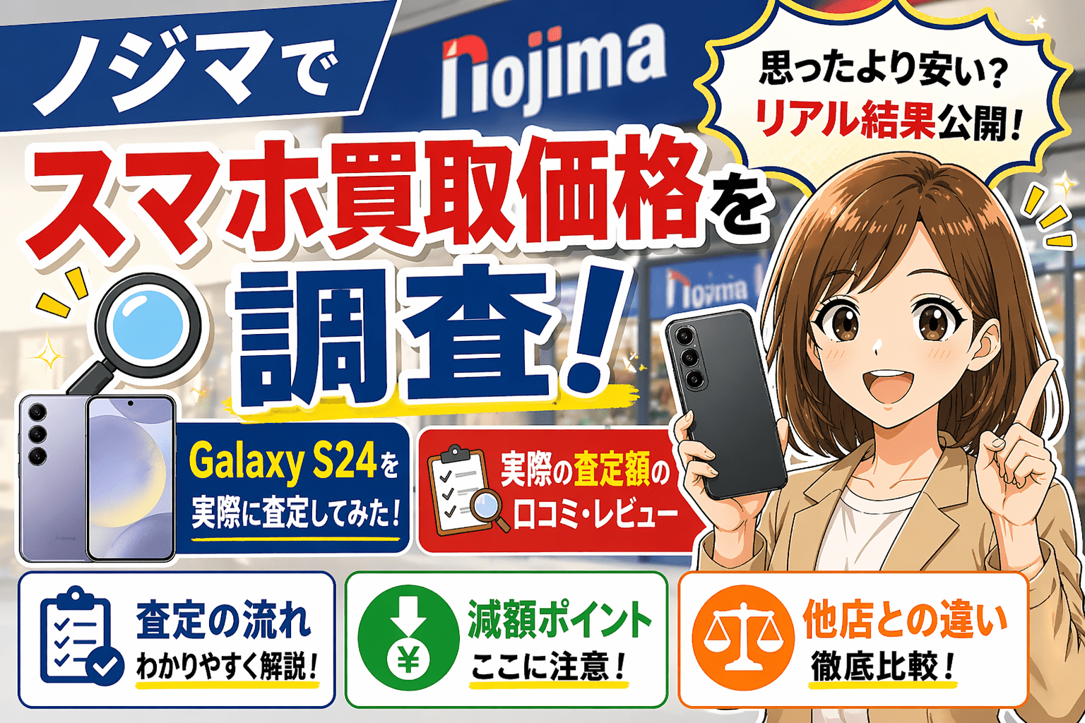 ノジマ スマホ 買取