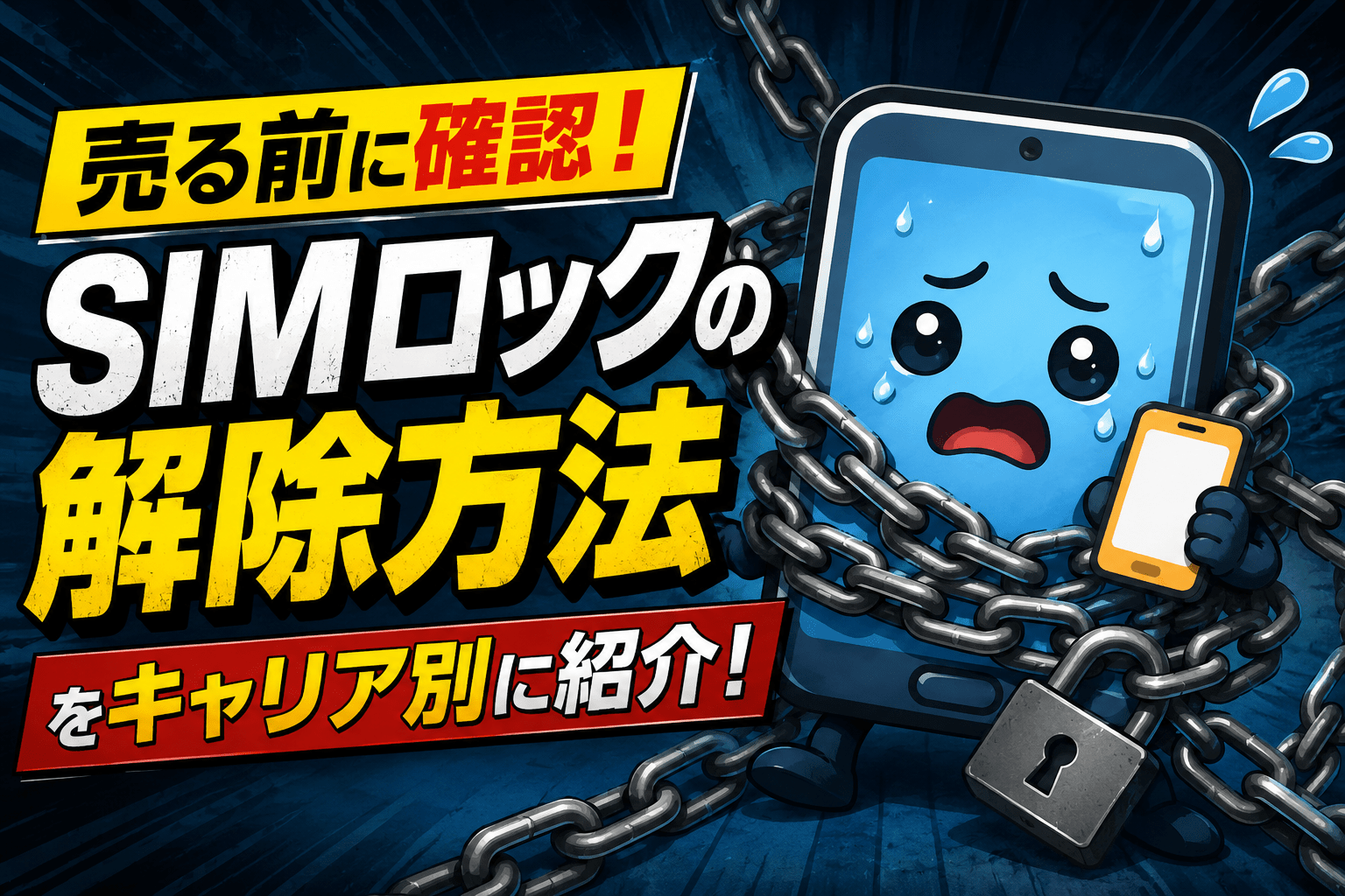 スマホ　simロック解除方法